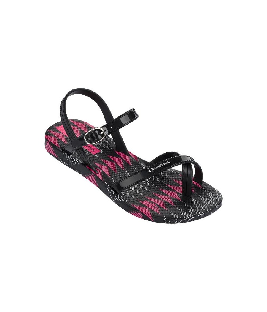 FLORA pink flat open sandals for woman 
