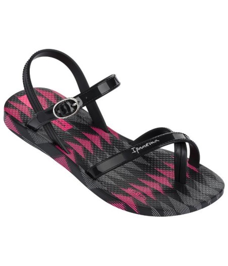 FLORA pink flat open sandals for woman 