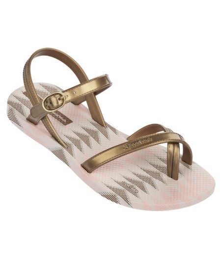 SOLAR + BOBO pink flat open sandals for woman 