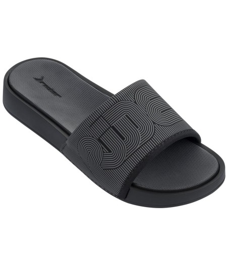 VIBE black flat roman sandals for woman 
